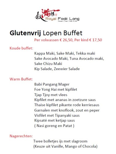 Menukaart 24 en 25 mei