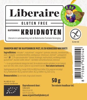 Kruidnoot etiket Liberaire