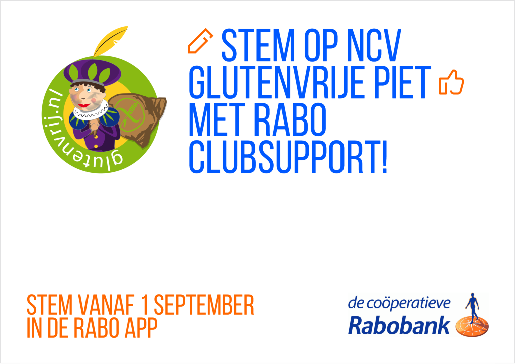 Oproep om te stemmen op het project glutenvrije Piet van Rabo